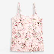 Load image into Gallery viewer, Pink/Cream 3 Pack Oriental Strappy Cami Vests (1.5-12yrs)