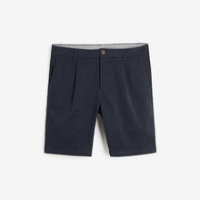 Load image into Gallery viewer, Navy Smart Slim Fit Stretch Chino Shorts - Allsport