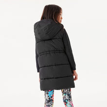 Load image into Gallery viewer, Black Shower Resistant Hooded Gilet (3-9yrs)
