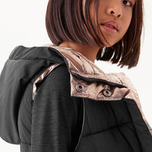 Load image into Gallery viewer, Black Shower Resistant Hooded Gilet (3-9yrs)