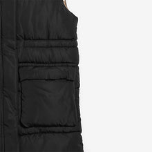 Load image into Gallery viewer, Black Shower Resistant Hooded Gilet (3-9yrs)