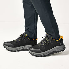 Load image into Gallery viewer, Black Duratrek Waterproof Trainers