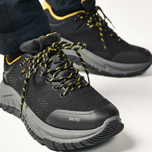 Load image into Gallery viewer, Black Duratrek Waterproof Trainers