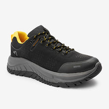 Load image into Gallery viewer, Black Duratrek Waterproof Trainers