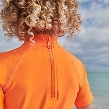 Load image into Gallery viewer, Orange Shark 2 Piece Rash Vest And Shorts Set (3mths-5yrs)