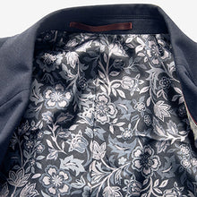 Load image into Gallery viewer, Navy Blue Skinny Fit Motion Flex Stretch Suit: Jacket