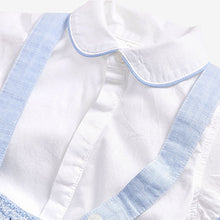 Load image into Gallery viewer, Blue Baby 3 Piece Smart Shirt, Shorts and Socks Set (0mths-18mths)