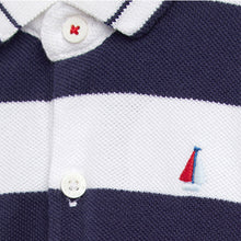 Load image into Gallery viewer, Navy Baby 2 Pack Rompers (0mths-18mths)