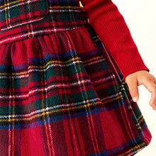 Load image into Gallery viewer, Red Tartan Check Pinafore Dress (3mths-6yrs)