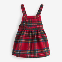 Load image into Gallery viewer, Red Tartan Check Pinafore Dress (3mths-6yrs)