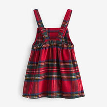 Load image into Gallery viewer, Red Tartan Check Pinafore Dress (3mths-6yrs)