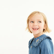 Load image into Gallery viewer, Denim Bunny Appliqué Dress And Leggings Set (3mths-6yrs)