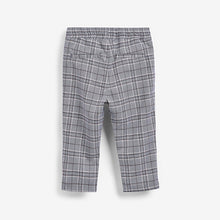 Load image into Gallery viewer, Blue Pull-On Check Trousers (3mths-5yrs)