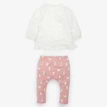 Load image into Gallery viewer, Pink Baby 3 Piece Bunny Set With Headband (0-18mths)