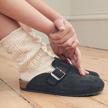 Load image into Gallery viewer, Grey Suede Premium Mules (Older Girls)