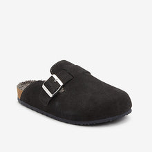 Load image into Gallery viewer, Grey Suede Premium Mules (Older Girls)