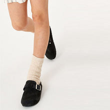 Load image into Gallery viewer, Grey Suede Premium Mules (Older Girls)