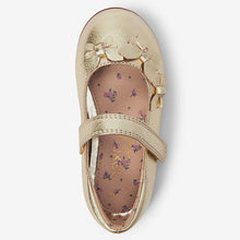 Load image into Gallery viewer, Gold Butterfly Mary Jane Shoes (Younger Girls)