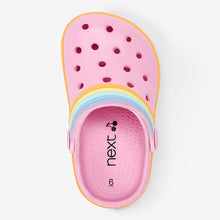 Load image into Gallery viewer, Pink Rainbow Clogs (Younger Girls)