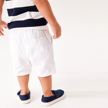 Load image into Gallery viewer, White Pull-On Shorts (3mths-5yrs)