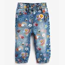 Load image into Gallery viewer, Denim Bright Print Jeans (3mths-6yrs)