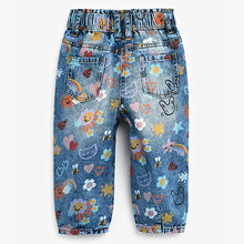 Load image into Gallery viewer, Denim Bright Print Jeans (3mths-6yrs)