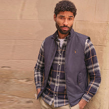 Load image into Gallery viewer, Navy Blue Shower Resistant Harrington Gilet