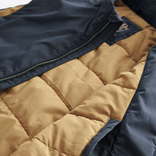 Load image into Gallery viewer, Navy Blue Shower Resistant Harrington Gilet