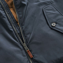 Load image into Gallery viewer, Navy Blue Shower Resistant Harrington Gilet