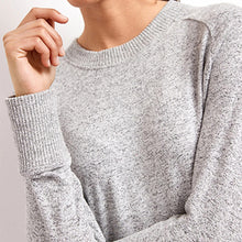 Load image into Gallery viewer, Grey Long Sleeve Cosy Lightweight Jumper