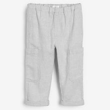 Load image into Gallery viewer, Stone Side Pocket Linen Bland Trousers (3mths-5yrs)