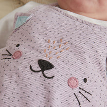 Load image into Gallery viewer, Lilac Purple 2 Piece Baby Character Dungarees And Bodysuit Set (0mths-18mths)