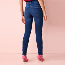 Load image into Gallery viewer, Dark Blue Shape Enhancer Skinny Jeans