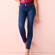 Load image into Gallery viewer, Dark Blue Shape Enhancer Skinny Jeans