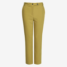 Load image into Gallery viewer, Green Olive Smart Taper Trousers