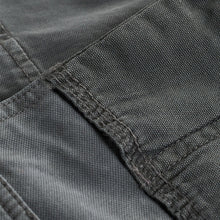 Load image into Gallery viewer, Charcoal Grey Authentic Stretch Cotton Blend Cargo Trousers