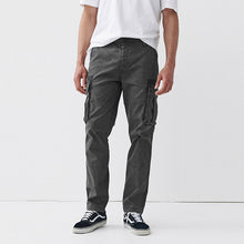 Load image into Gallery viewer, Khaky Green Authentic Stretch Cotton Blend Cargo Trousers