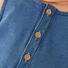 Load image into Gallery viewer, Denim Blue Baby Romper (0mths-18mths)