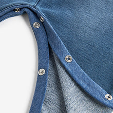 Load image into Gallery viewer, Denim Blue Baby Romper (0mths-18mths)