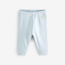 Load image into Gallery viewer, Blue Baby 3 Piece Embroidered Top, Leggings And Cardigan Set (0mth-18mths)