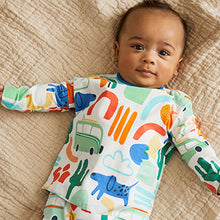 Load image into Gallery viewer, Bright Abstract Print Baby 2 Pack T-Shirt And Leggings Set (0mths-18mths)