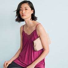 Load image into Gallery viewer, Nude Pleated Detail Frame Clutch Bag With Across-Body Strap