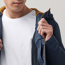 Load image into Gallery viewer, Navy Blue Shower Resistant Jacket