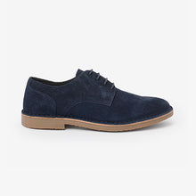 Load image into Gallery viewer, Navy Blue Suede Desert Shoes