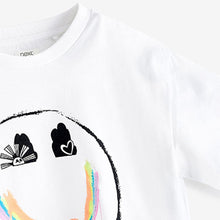 Load image into Gallery viewer, Pink Rainbow Splat Oversized T-Shirt And Shorts Set (3-12yrs)
