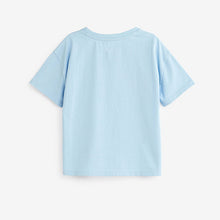 Load image into Gallery viewer, Blue Daisy Crochet T-Shirt (3-12yrs)