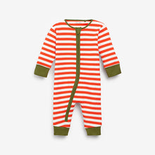 Load image into Gallery viewer, Bright Stripe Footless 4 Pack Sleepsuits (0mth-18mths)