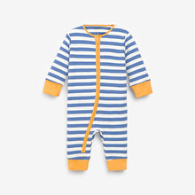 Load image into Gallery viewer, Bright Stripe Footless 4 Pack Sleepsuits (0mth-18mths)