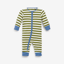 Load image into Gallery viewer, Bright Stripe Footless 4 Pack Sleepsuits (0mth-18mths)