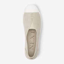 Load image into Gallery viewer, Neutral Cream Slip-On Canvas Shoes